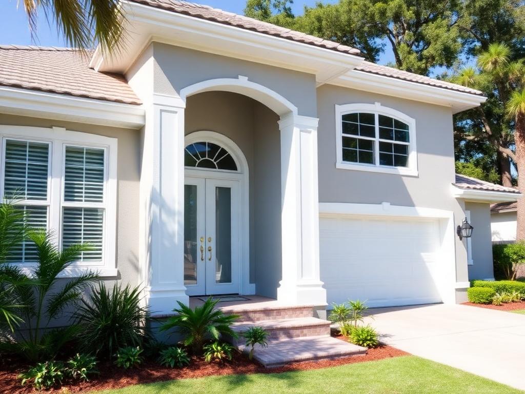 Home exterior after a professional repaint